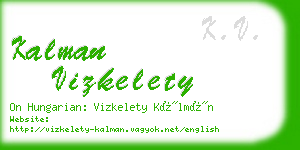 kalman vizkelety business card